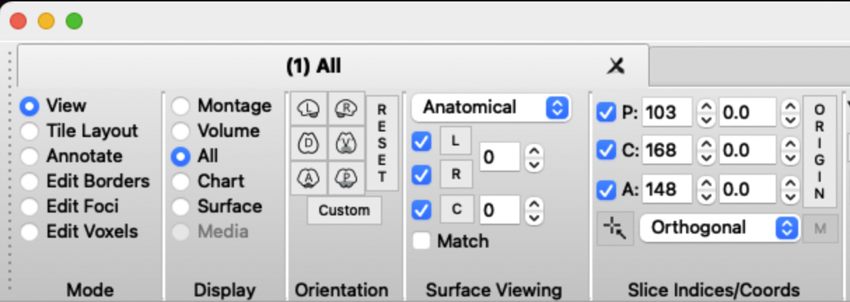 Workbench GUI Settings